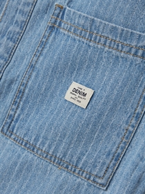 NAME IT Kortærmet Denim Skjorte Felix Light Blue Denim